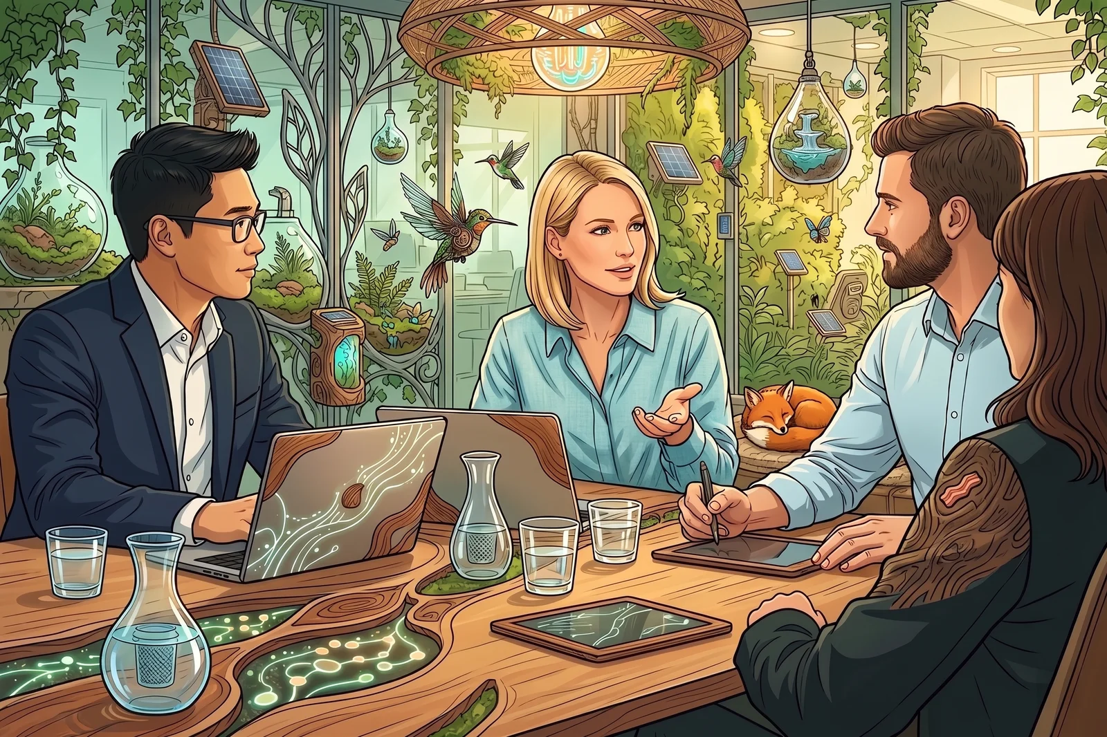 ที่ปรึกษา IT Bacon Hunter คุยกับลูกค้าองค์กรไทยเรื่องโซลูชัน infrastructure — บริการให้คำปรึกษา budget, ROI และ roadmap สำหรับระบบ network, IP PBX, email & collaboration, cloud ทั่วประเทศไทย